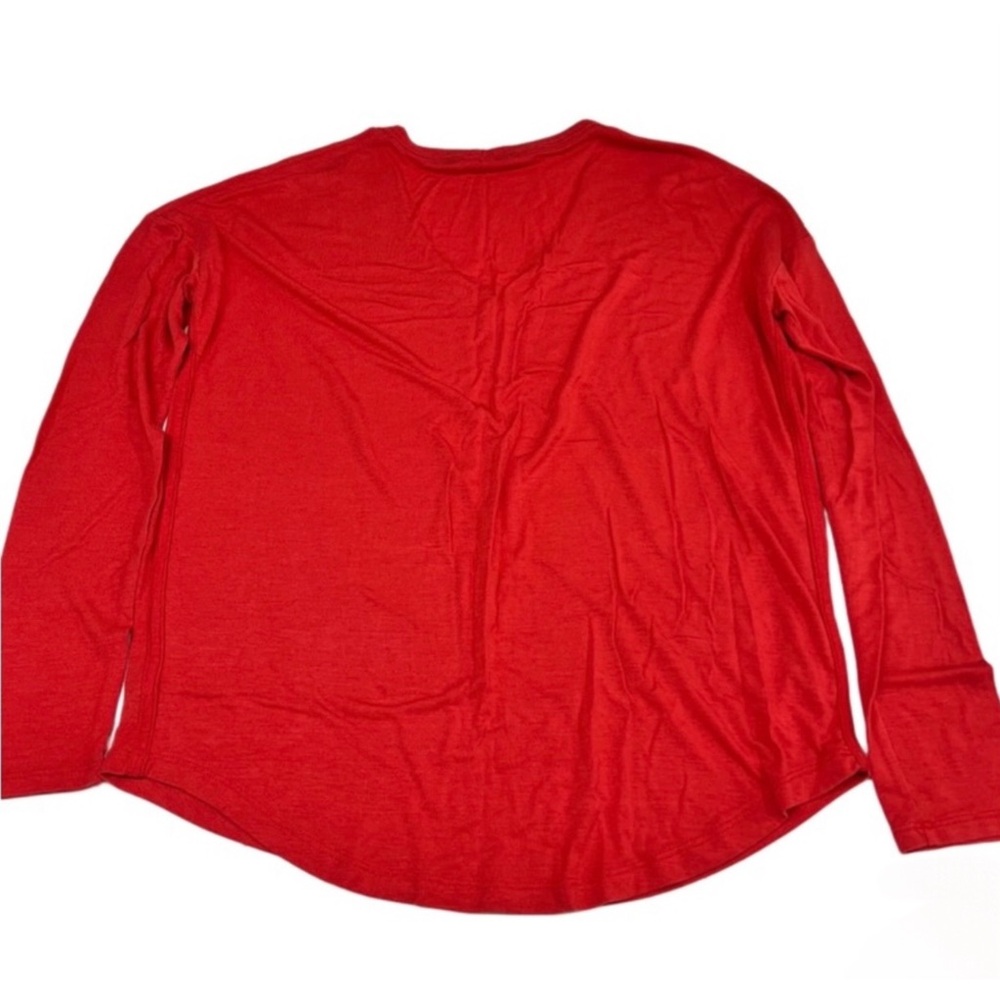 ATHLETA Cloudlight Cowl Red Relaxed Top! - Picture 3 of 5